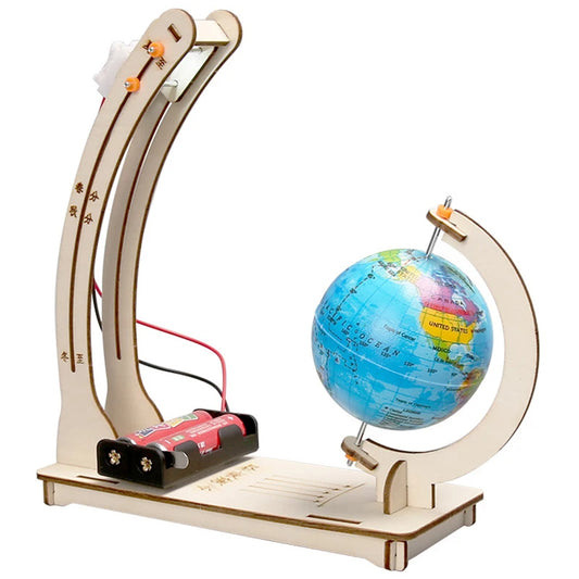 Day Night Alternation Globe Kids Science Toys DIY STEM Technological Physics Learning Kit