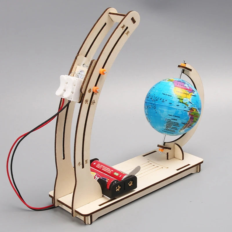 Day Night Alternation Globe Kids Science Toys DIY STEM Technological Physics Learning Kit