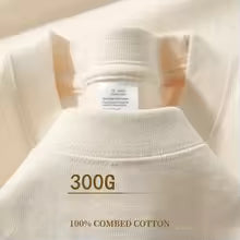 Men T Shirt Heavy-duty Cotton Round Neck Half Sleeve Breathable Tops